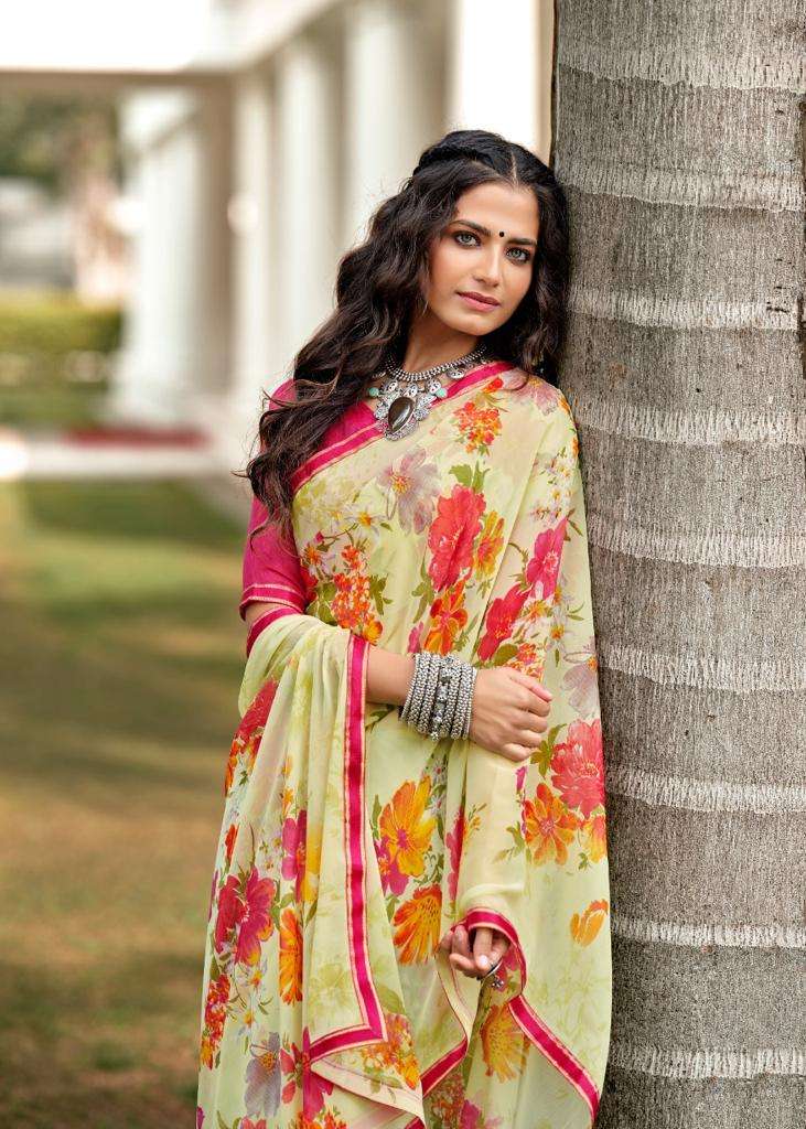 kashvi ceation radhika vol-2 30001-30010 series chifon designer sarees collection buy online best price 