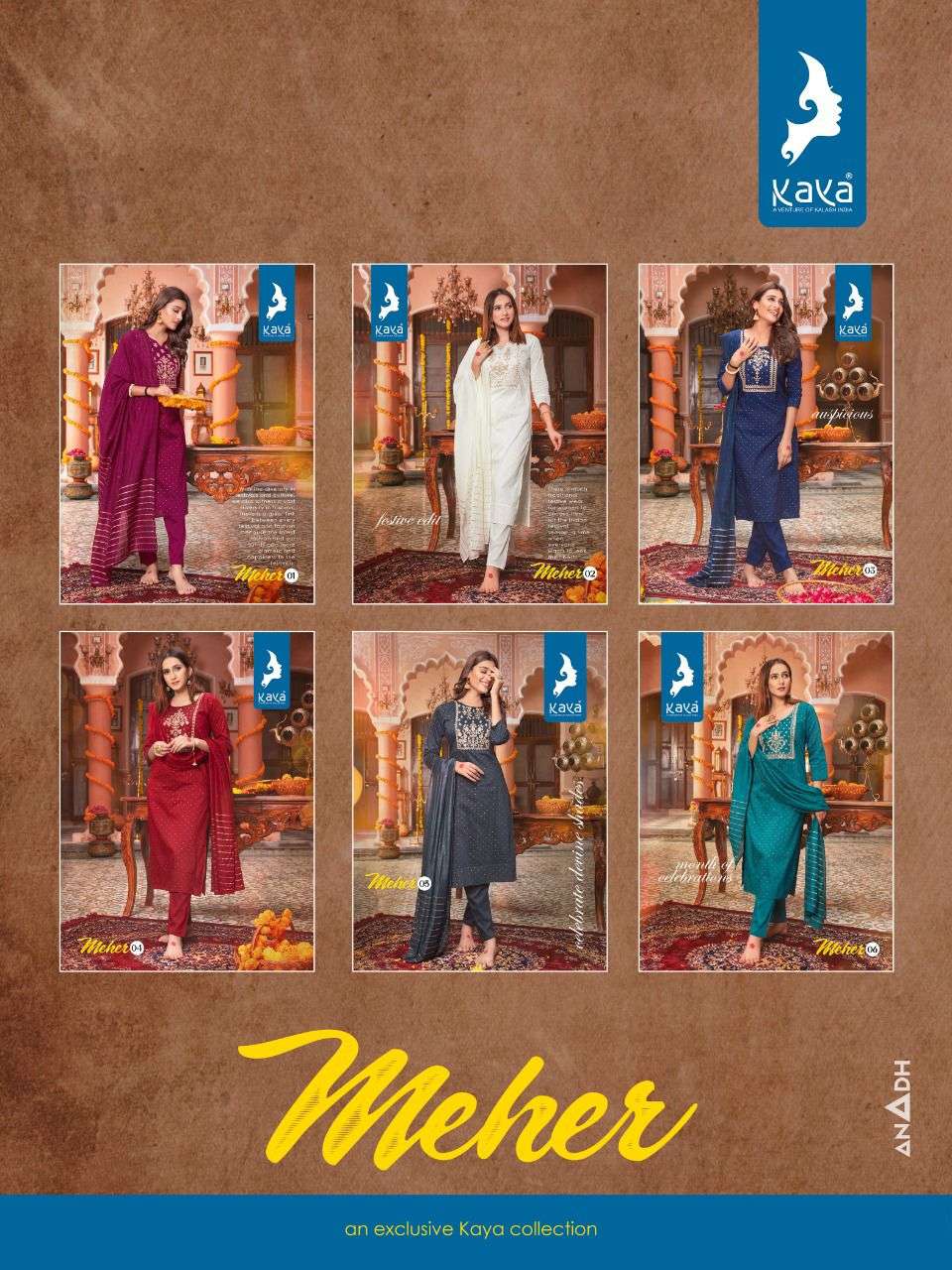kaya meher 1- 6 series stylish designer new catalogue collection 