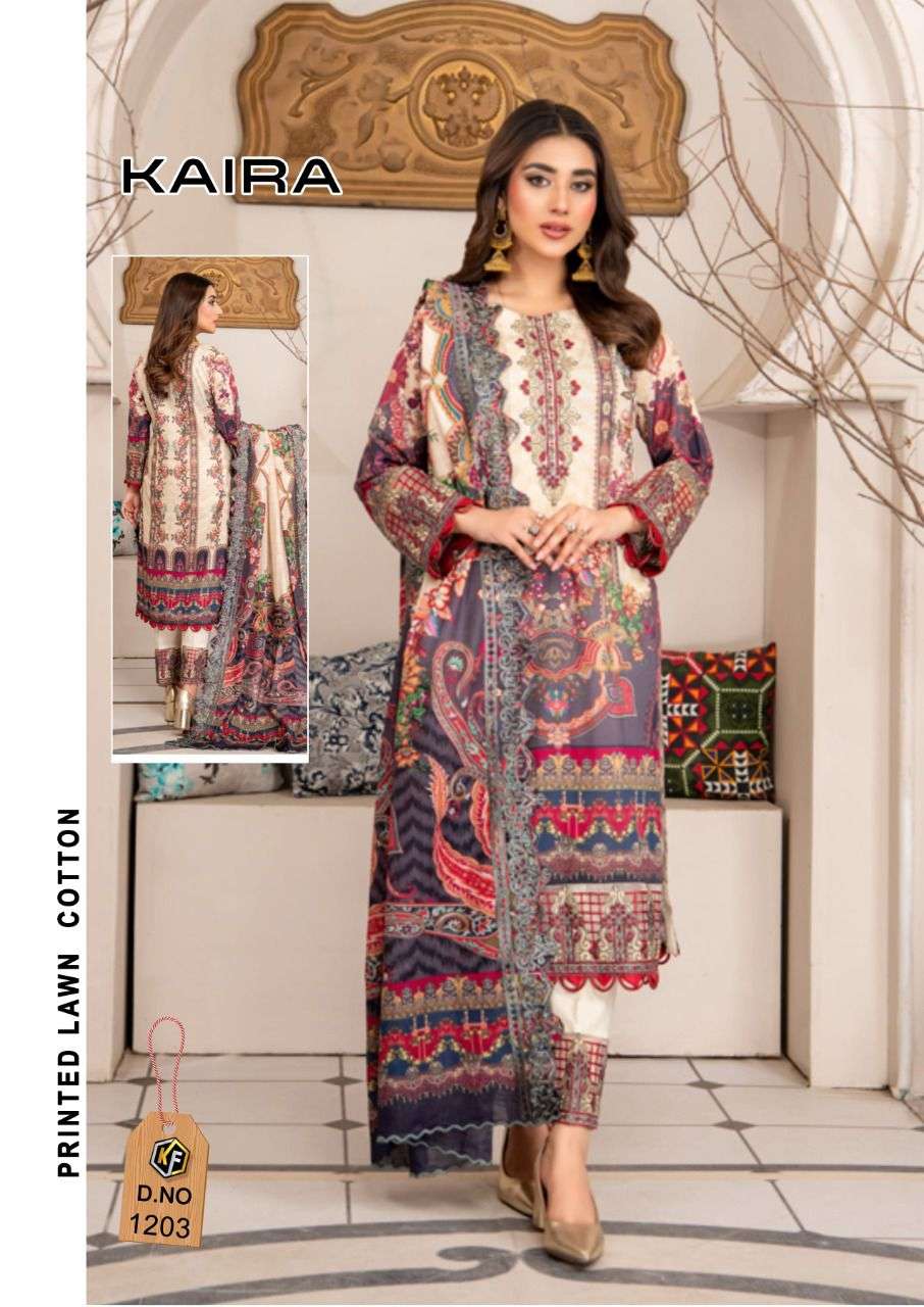 keval fab by kaira vol-12 1201-1204 series lawn cotton pakistani style sits wholesale price surat 