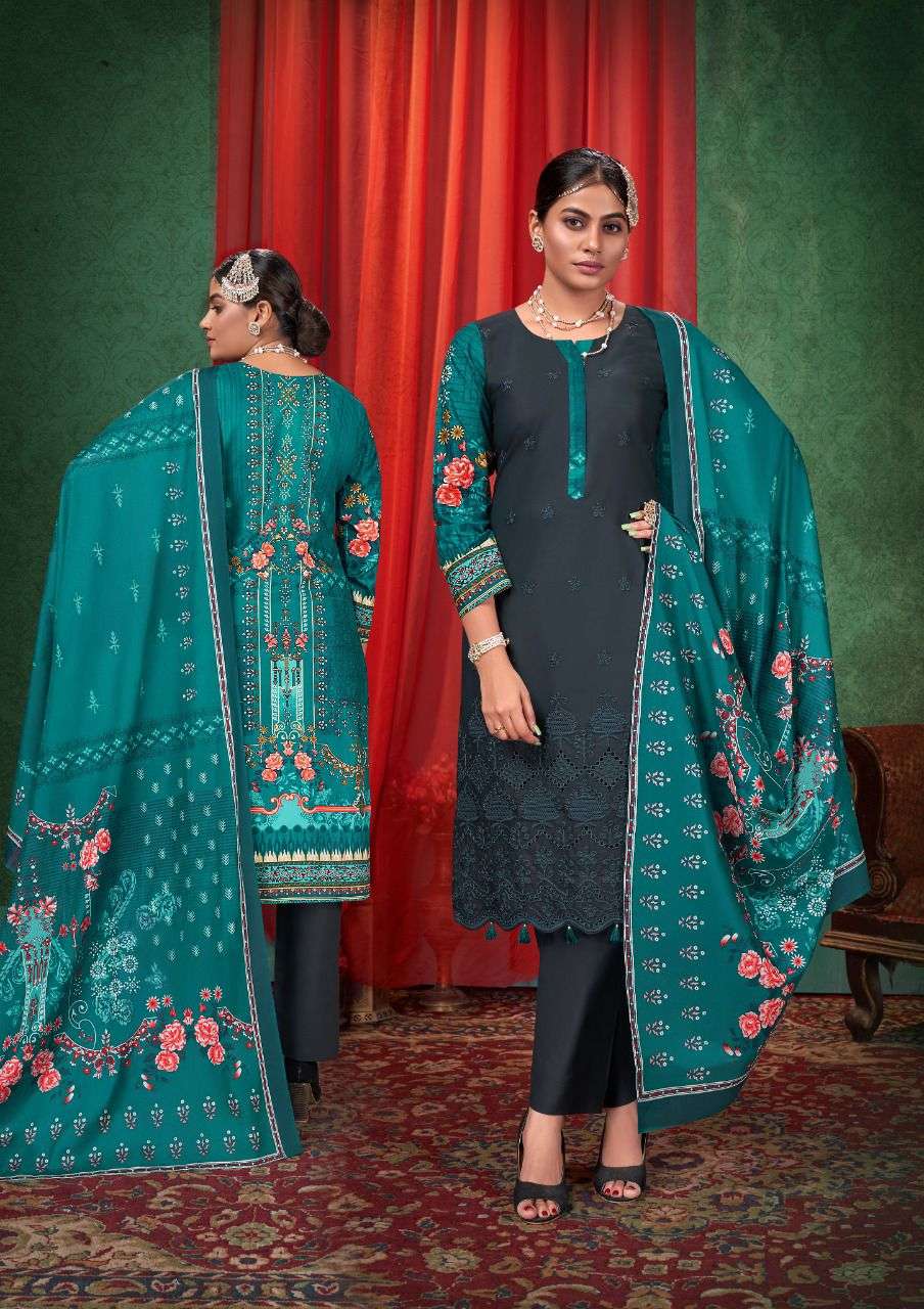 keval fab sobia plus 1001-1004 series cotton fancy embroidered dress material wholesale price 