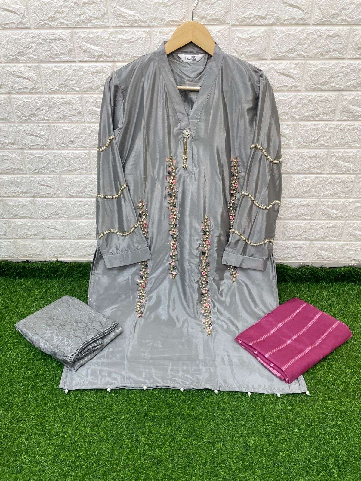 laxuria trendz 1219 georgette designer tunic collection wholesale price surat
