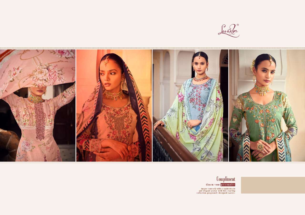levisha mahefuz 1001-1006 series exclusive designer salwar kameez wholesaler surat