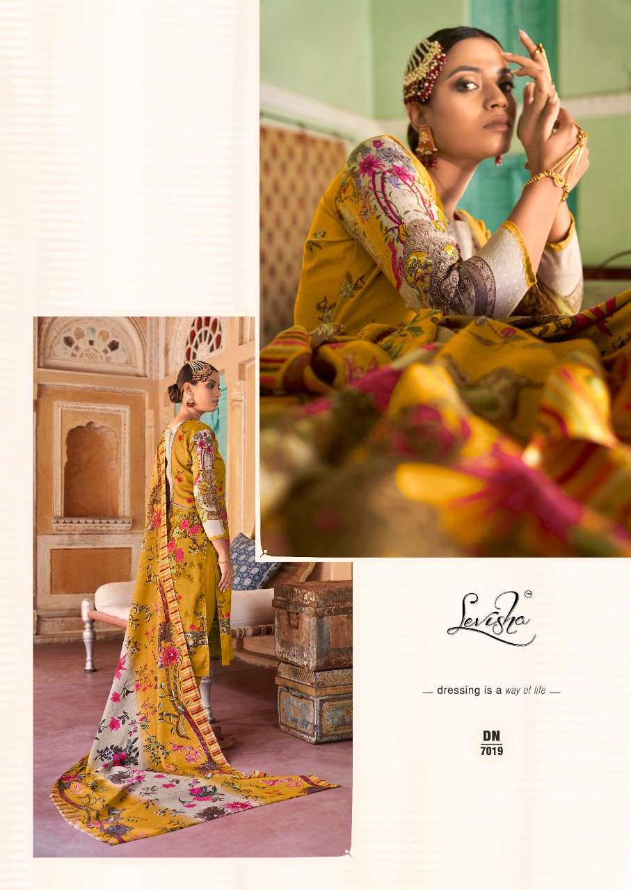 Levisha Maria mprint 7013-7018 series pure pashmina Salwar suits Collection surat