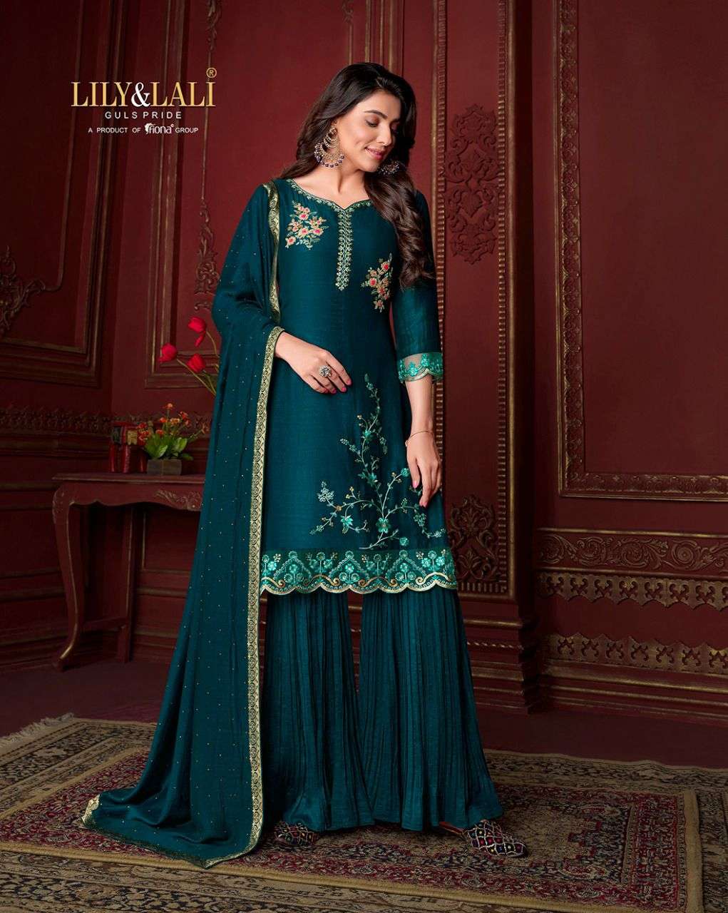 lily & lali malang 10191-10196 series designer wear ready made silk suits online shopping surat 