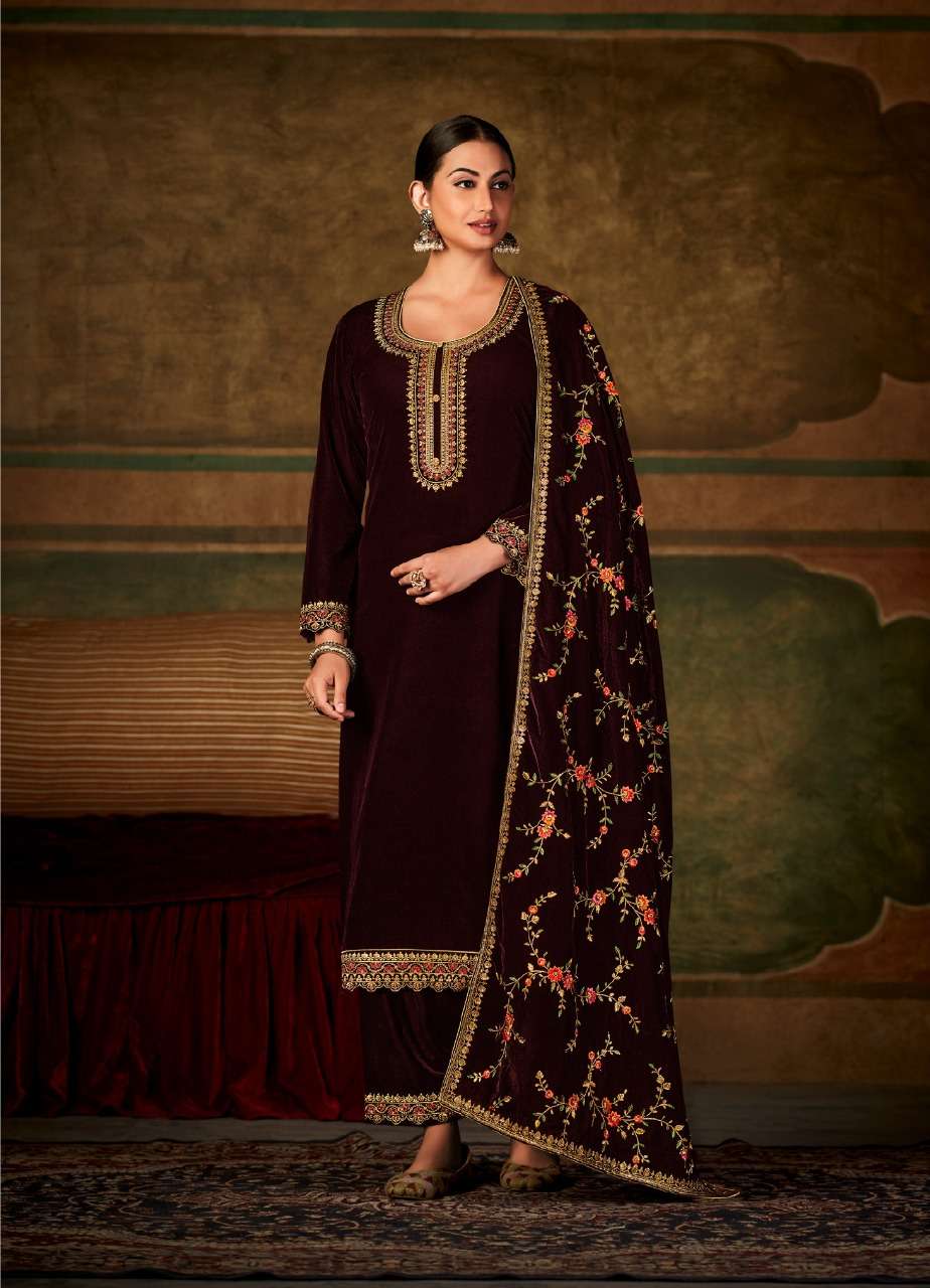 lt nitya parnali 14000 colour series fancy velvet designer salwar suits collection wholesale price 