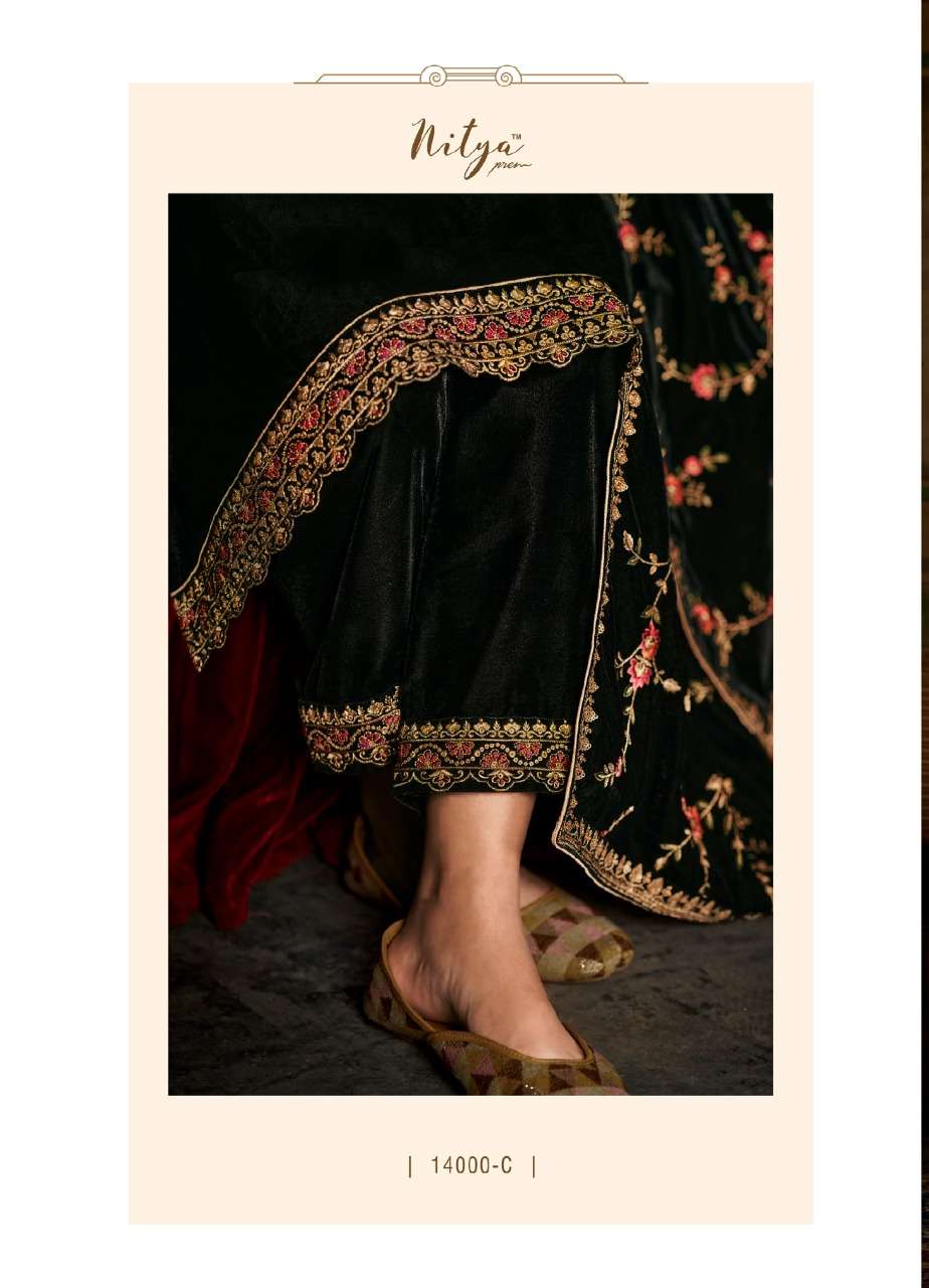 lt nitya parnali 14000 colour series fancy velvet designer salwar suits collection wholesale price 