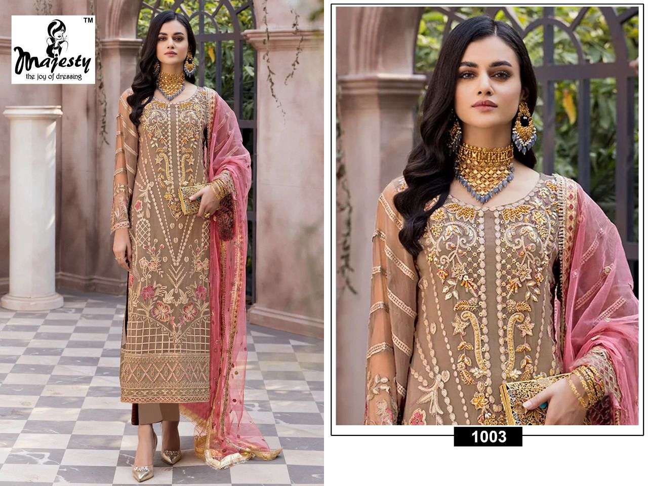 majesty maryams vol-5 georgette fancy designer salwar kameez surat online india