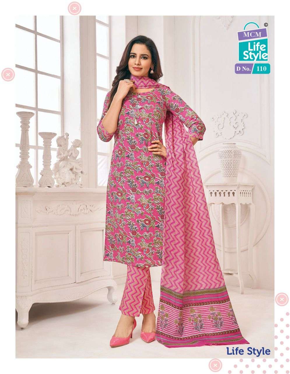 mcm lifestyle 108-119 series cotton fuill stich salwar suits collection wholesale price 