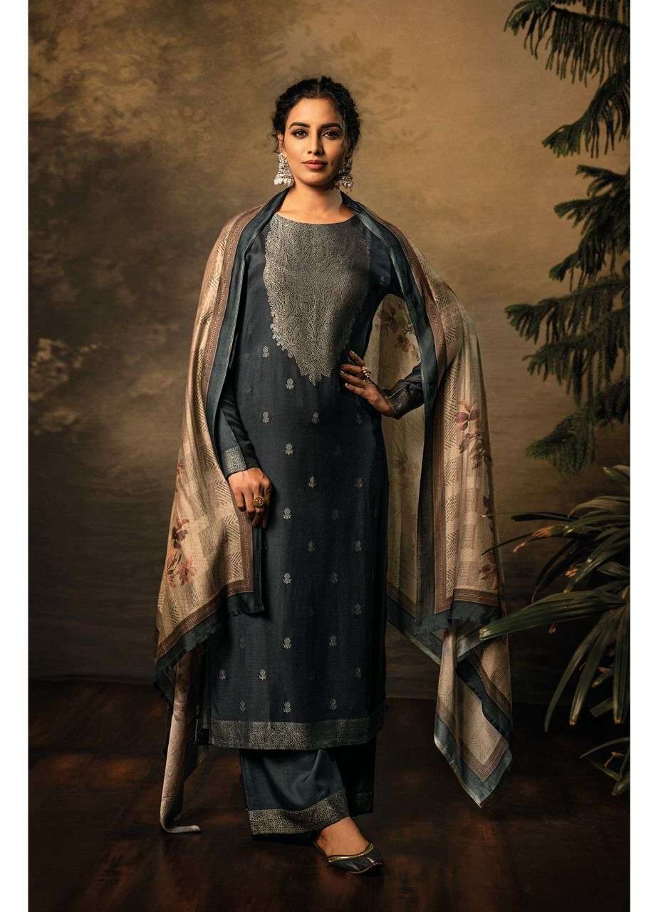 omtex aamod 251-256 series pure pashmina jaqaurd designer winter collection wholesale price 