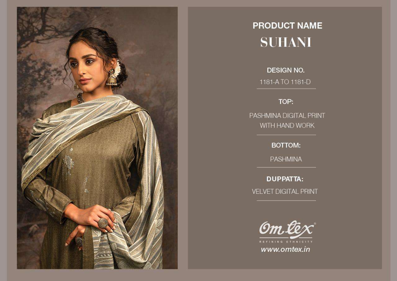 omtex suhani designer pashmina digital printed salwar kameez online shopping surat 