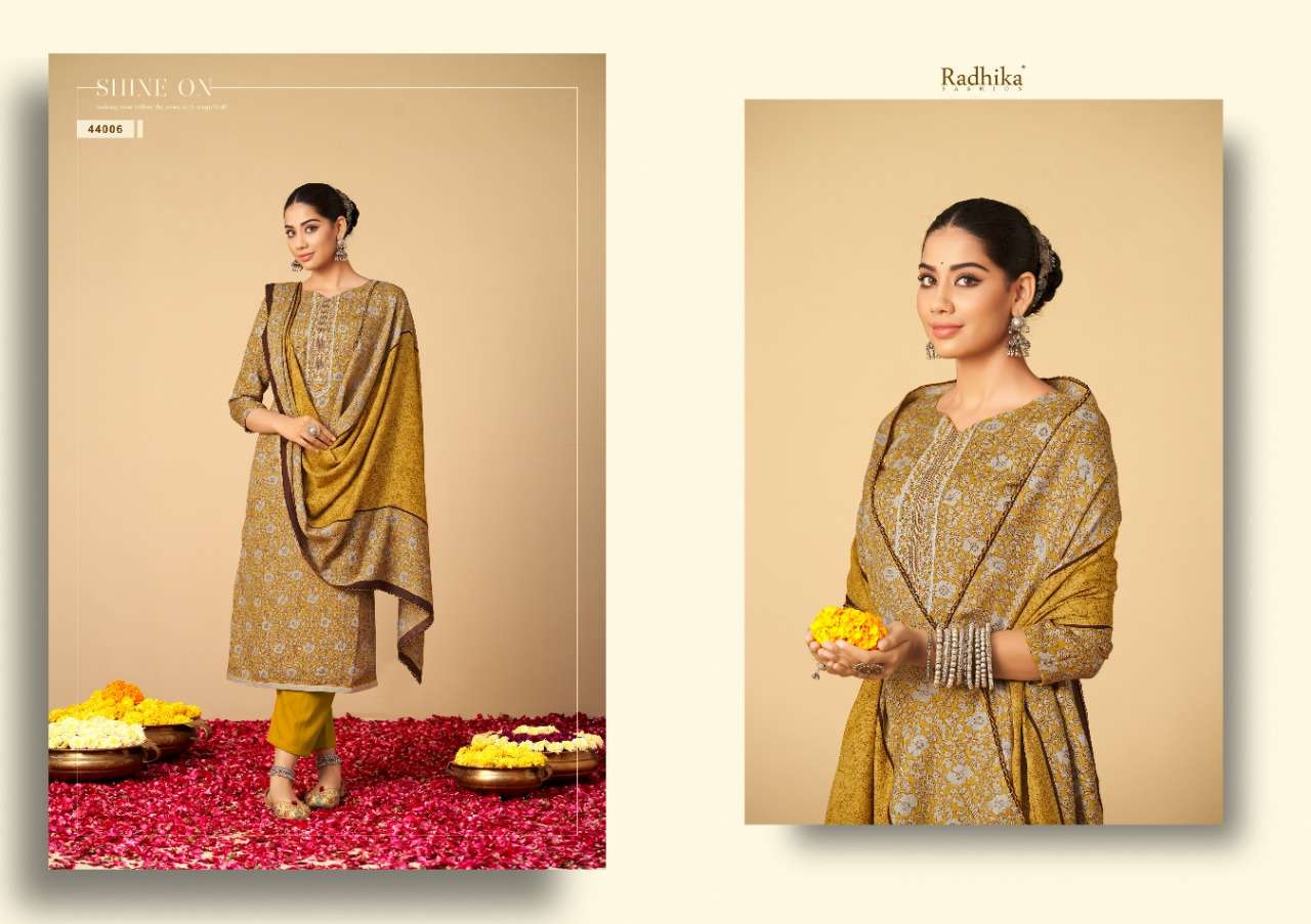 radhika fashion geet 44001-44010 series premium pashmina salwar kameez wholesale price 