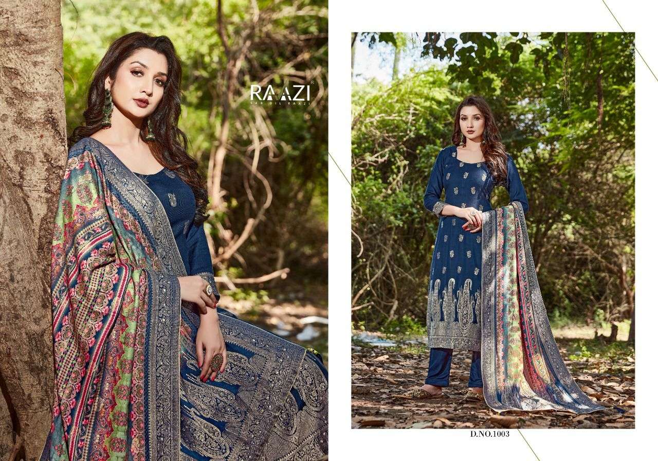 rama fashion resham 1001-1006 series pure pashmina fancy unstich salwar kameez surat