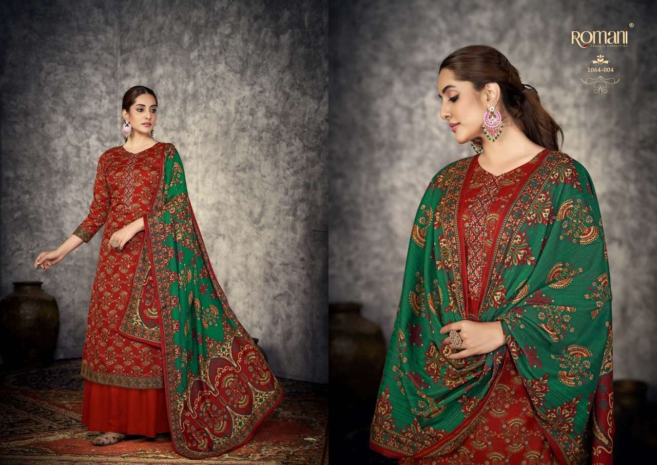 romai afreen exclusive designer pashmina suits best law price wholesale urat 