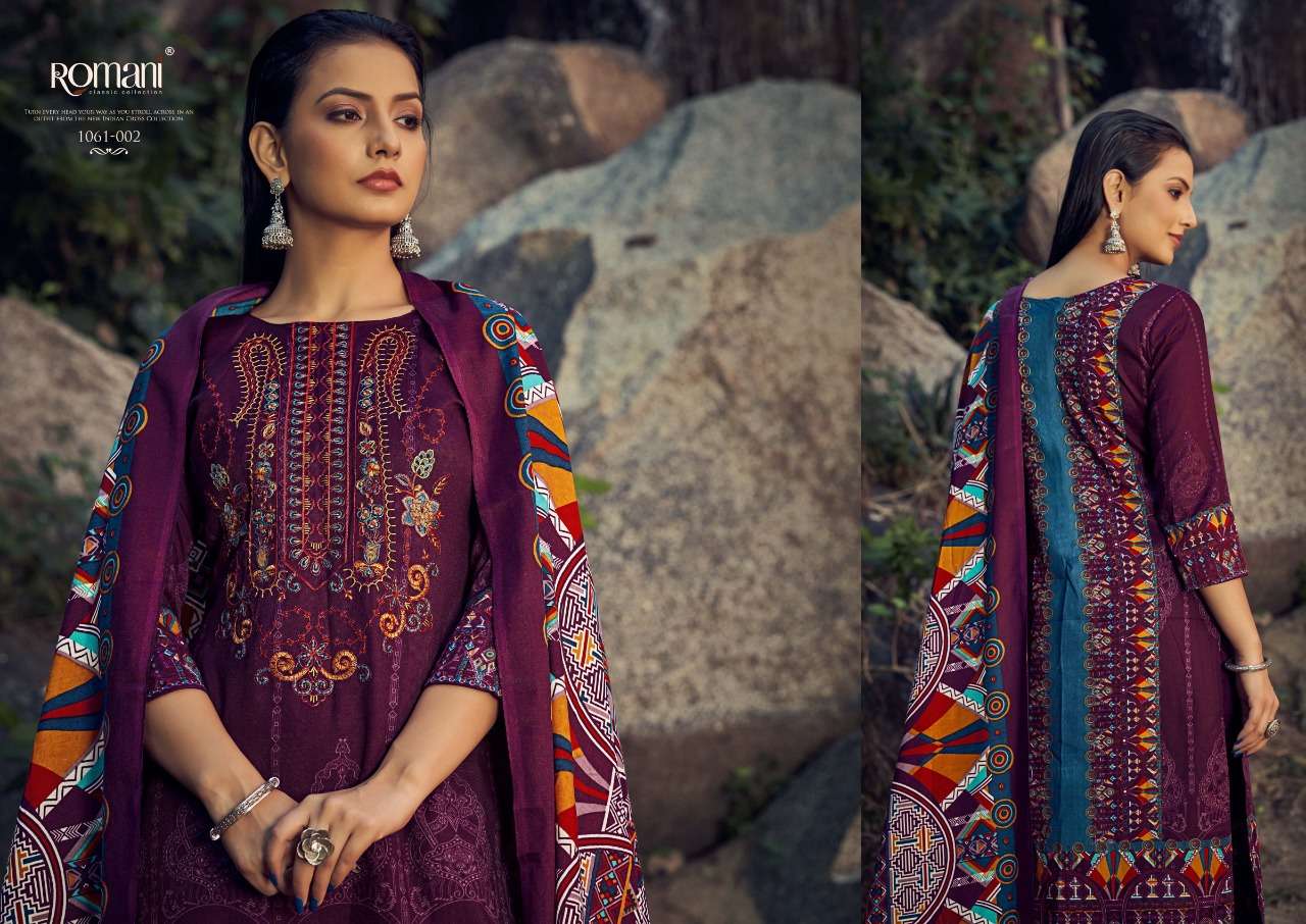 romani maria b premium pashmina designer printed salwar suits collection surat