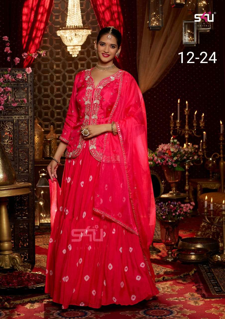 S4u 12-24 party wear look long designer gown collection wholesale price