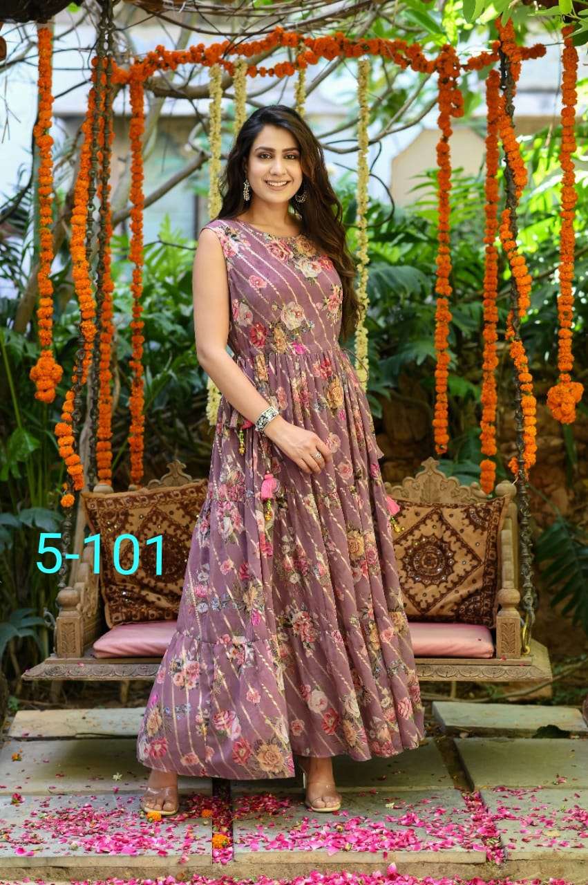 S4u 5-101 long designer latest fancy gown collection wholesale price 