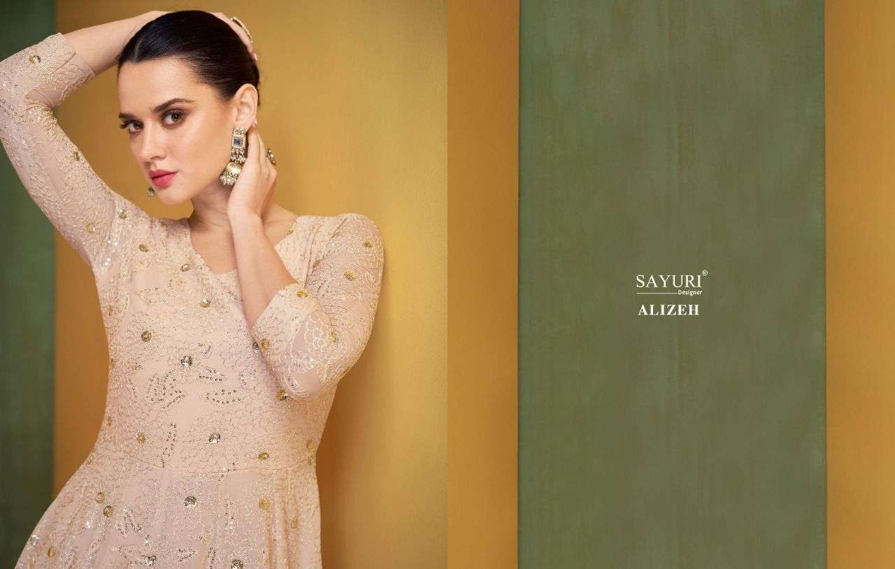 sayuri designer alizeh 5218-5221 series party wear dress collection 2022