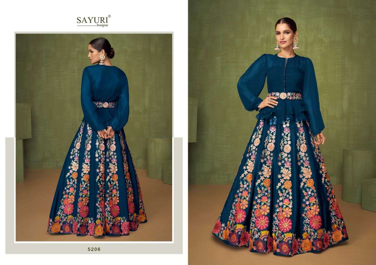 sayuri designer violet premium 5206 colours fancy designer wear salwar suits collection 