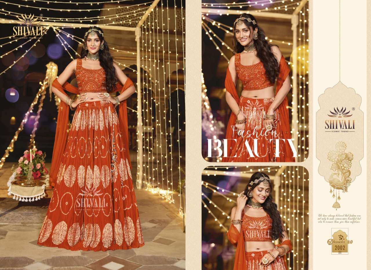 shivali triple dhamaka vol-2 festive wear designer lehenga collection wholesale price 