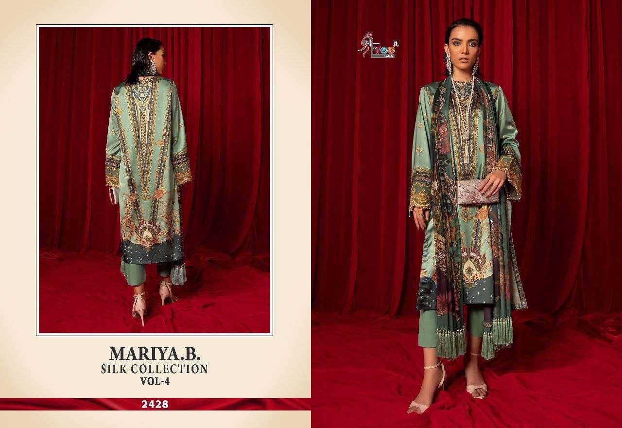shree fabs mariya b silk collection vol-4 2427-2430 series catalog wholesale price surat
