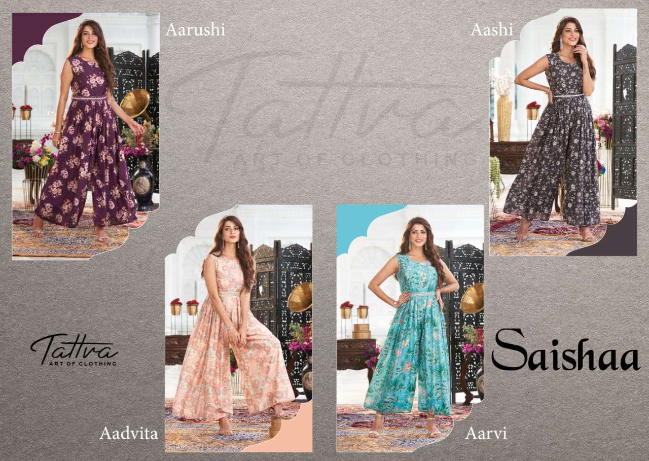tattva saishaa pure muslin long designer gown wholesale price surat