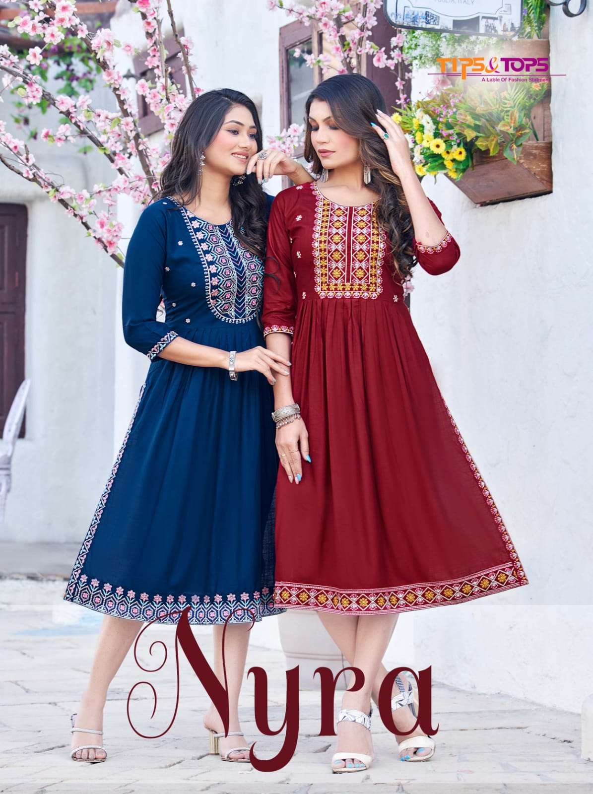  tips & tops nyra fancy designer kurti catalogue new collection