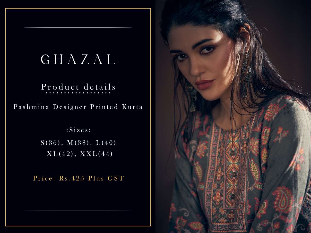 topdot ghazal pashmina fancy designer kurtis wholesale price surat online market