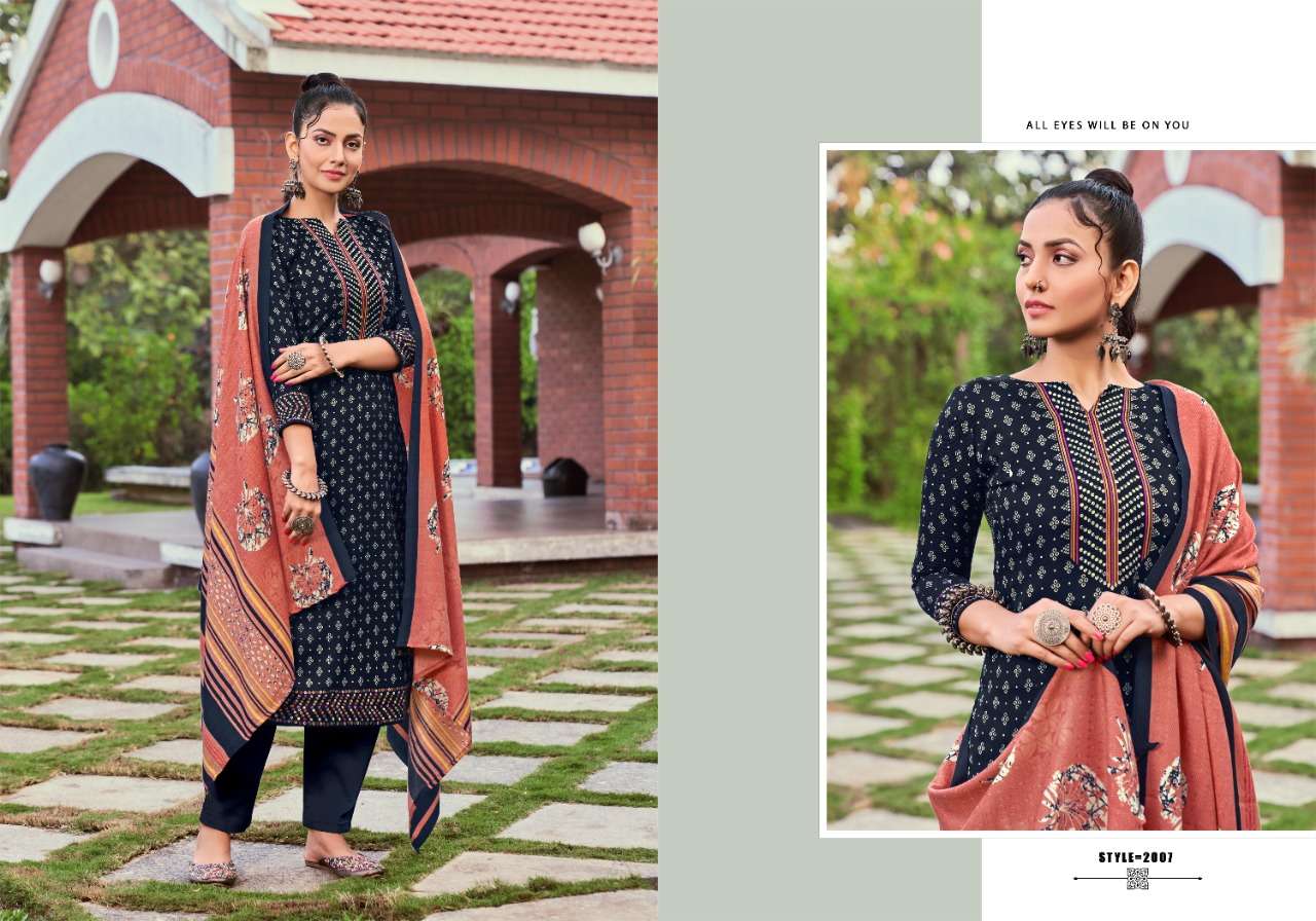 tulsi fashion by anupama 2001-2008 series wool pashmina designer salwar kameez wholesale dealer surat 