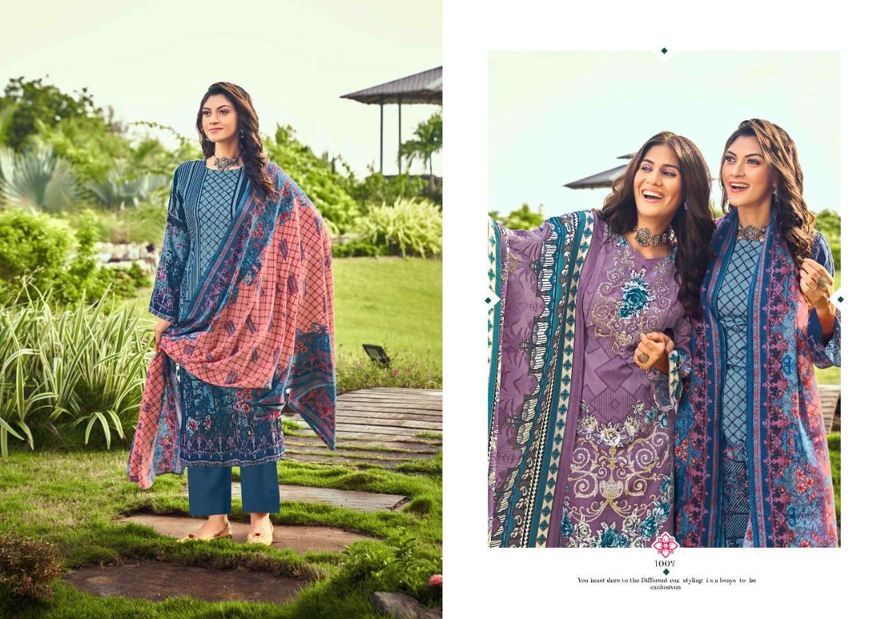 tulsi fashion celina 1001-1008 pashmina designer printed unstich salwar suits collection surat