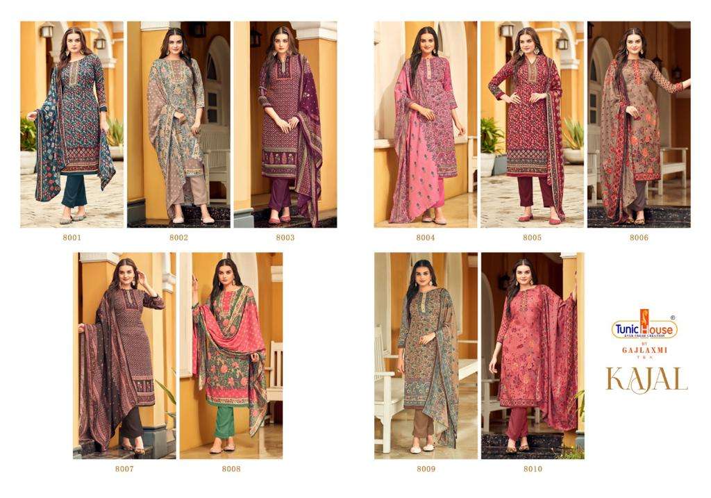 tunic house kajal unstich designer salwar kameez wholesale price surat 