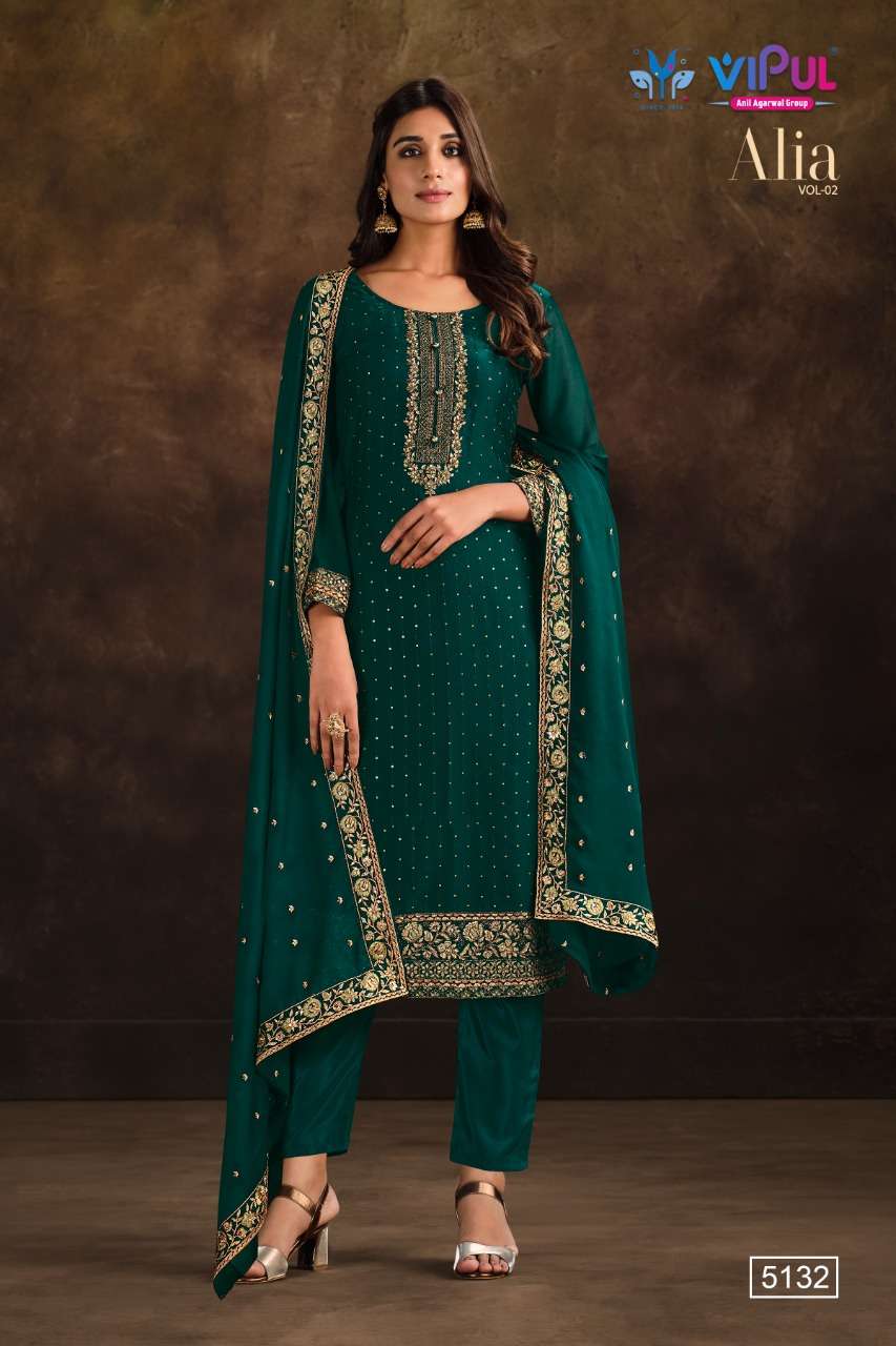 vipul fashion alia vol-2 5131-5136 series georgette fancy latest party wear salwar kameez surat