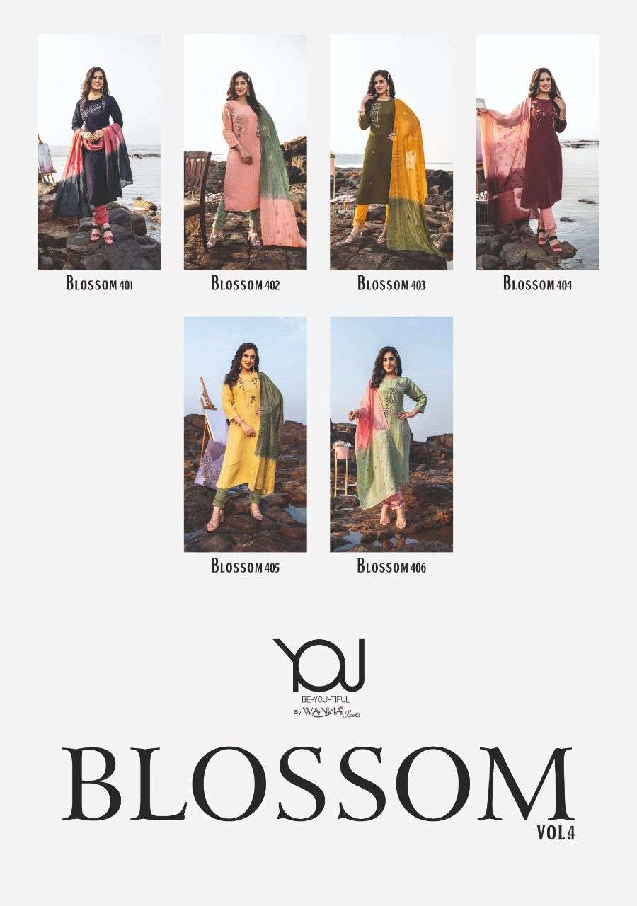 wanna by blossom vol-4 401-406 series nylon viscose designer ready made salwar kameez online wholesaler online best rate surat 
