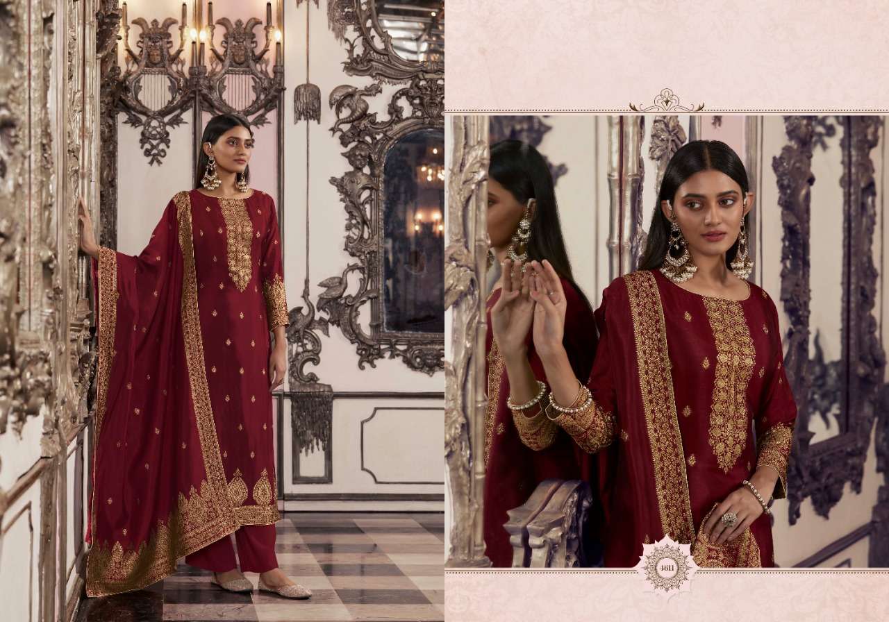 zisa charmy silk festiva 4611-4615 series bemberg silk fancy salwar kameez wholesale price 