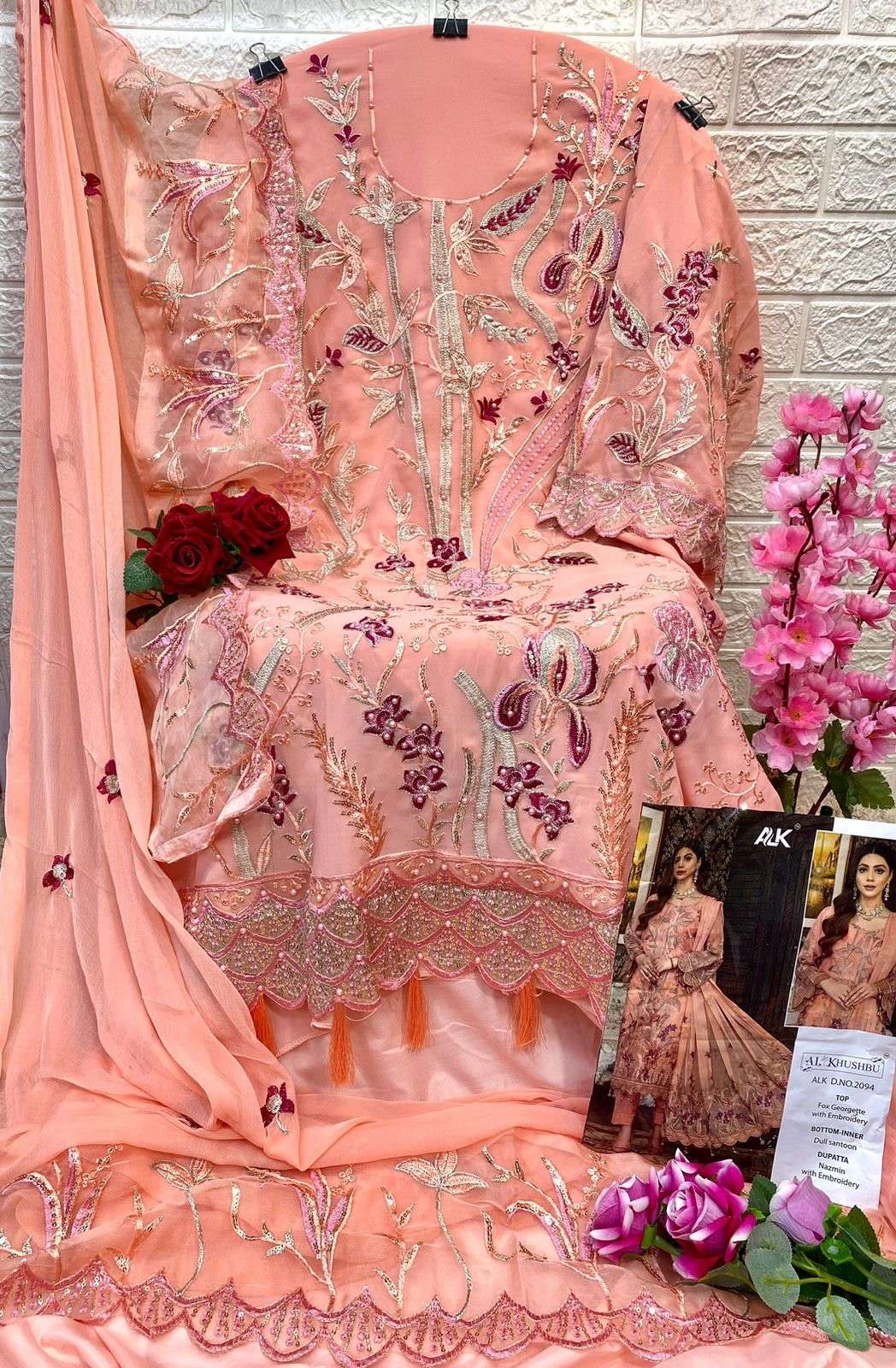 al khushbu 2094 series fancy look designer pakistani salwar kameez online wholesale price surat 