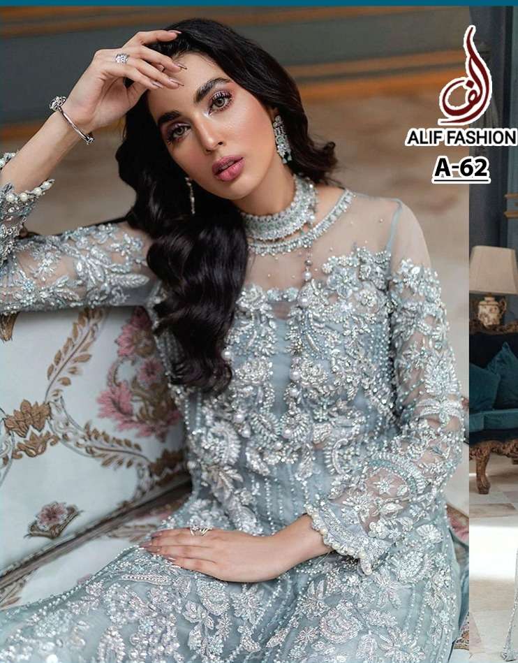 alif fashion 62 pakistani style designer salwar kameez manufacturer surat 