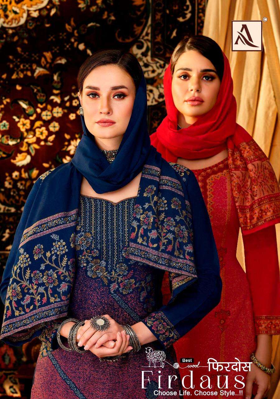 alok suit firdaus woolen pashmina designer salwar kameez latest online catalogue 