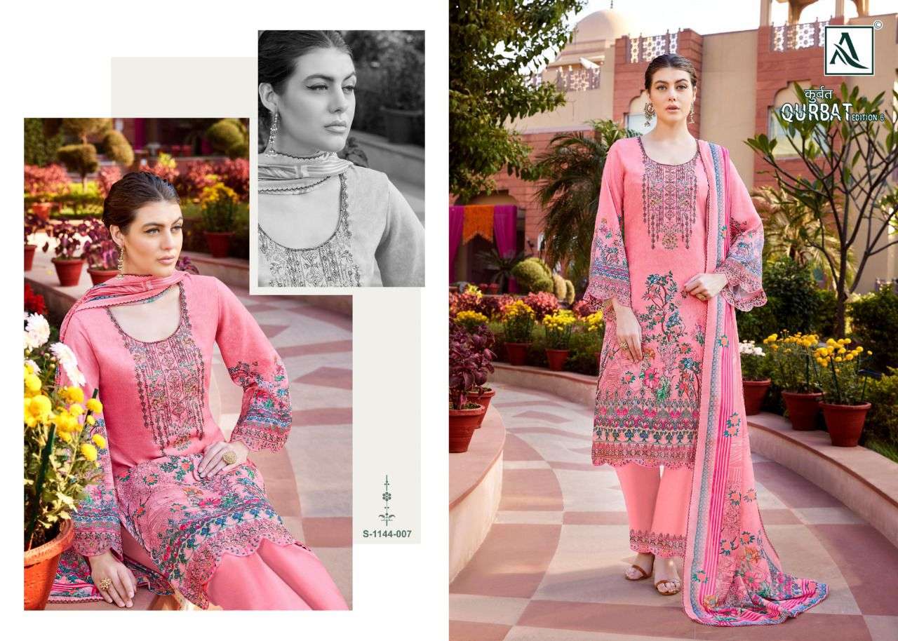 alok suits qurbat edition vol 6 fancy designer salwar kameez collection 2022 
