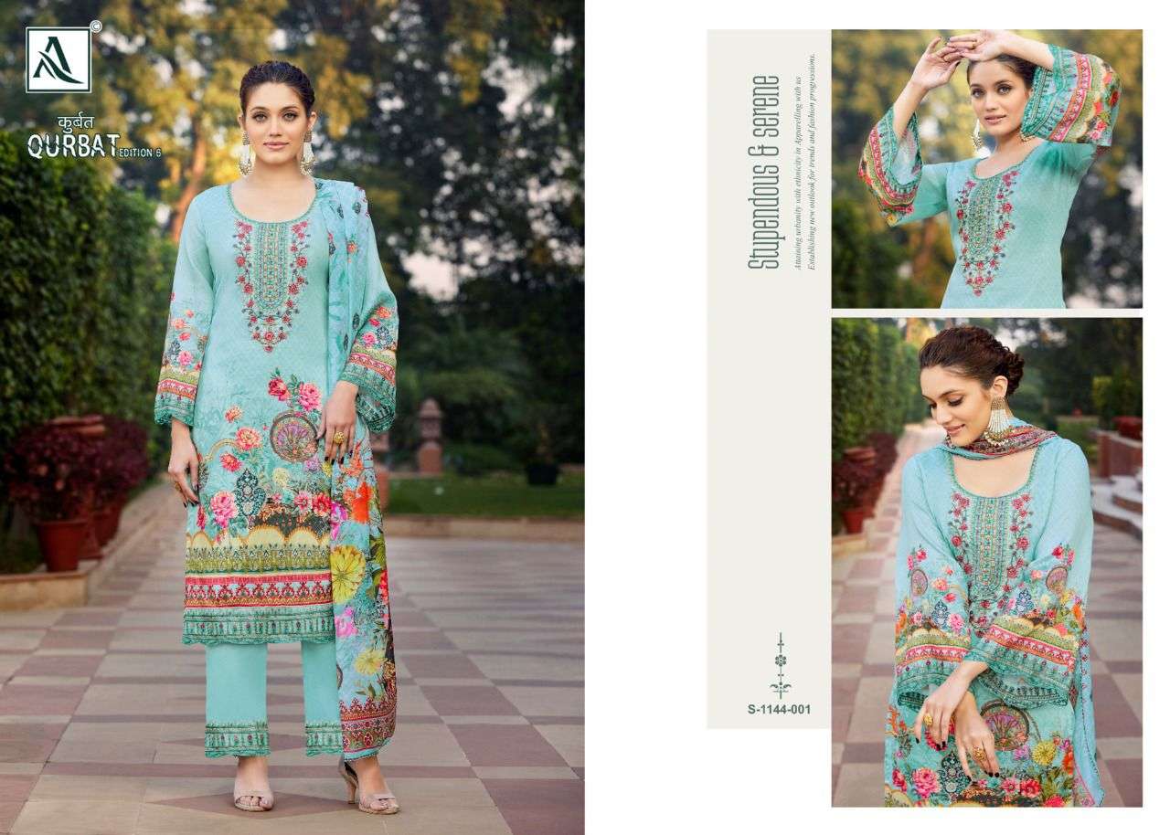 alok suits qurbat edition vol 6 fancy designer salwar kameez collection 2022 