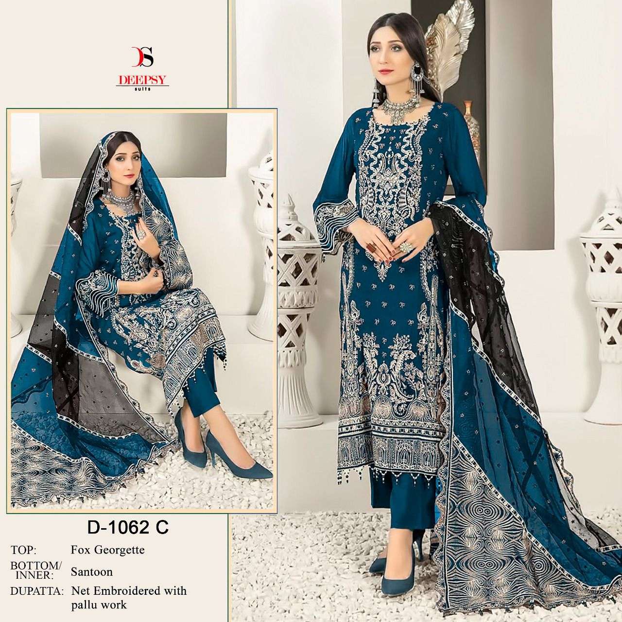 deepsy suits 1062 series stylish designer pakistani salwar suits wholesale price surat 
