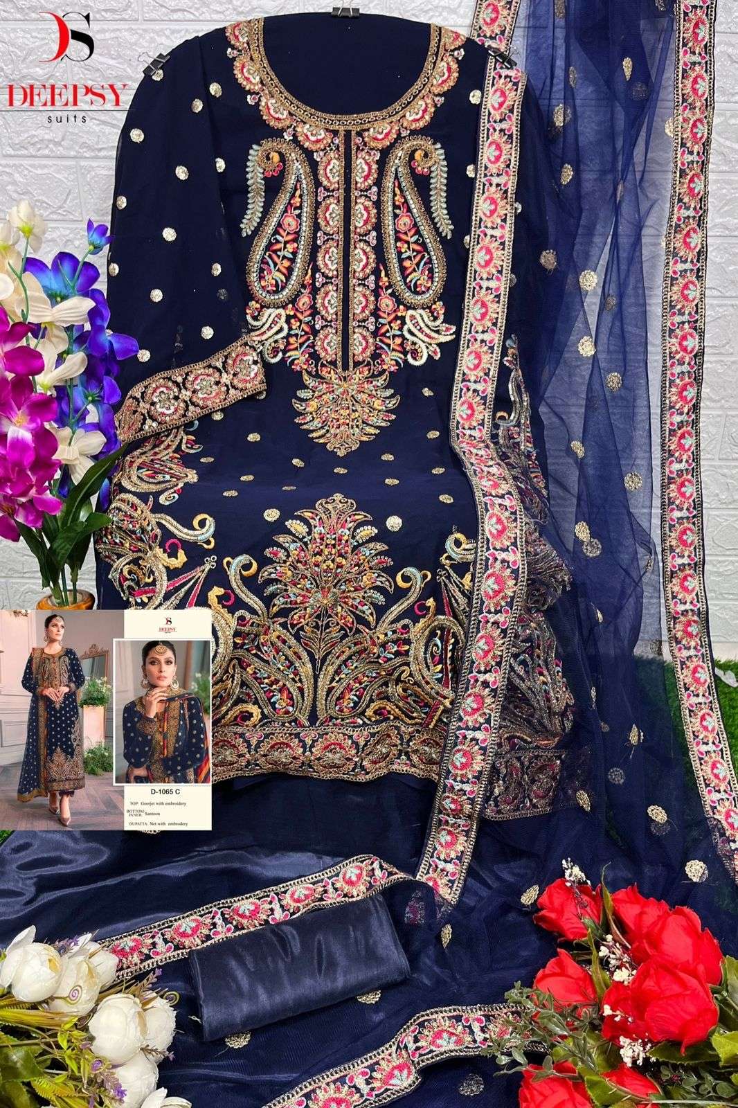 deepsy suits 1065 series attractive look designer pakistani salwar kameez manufacturer surat