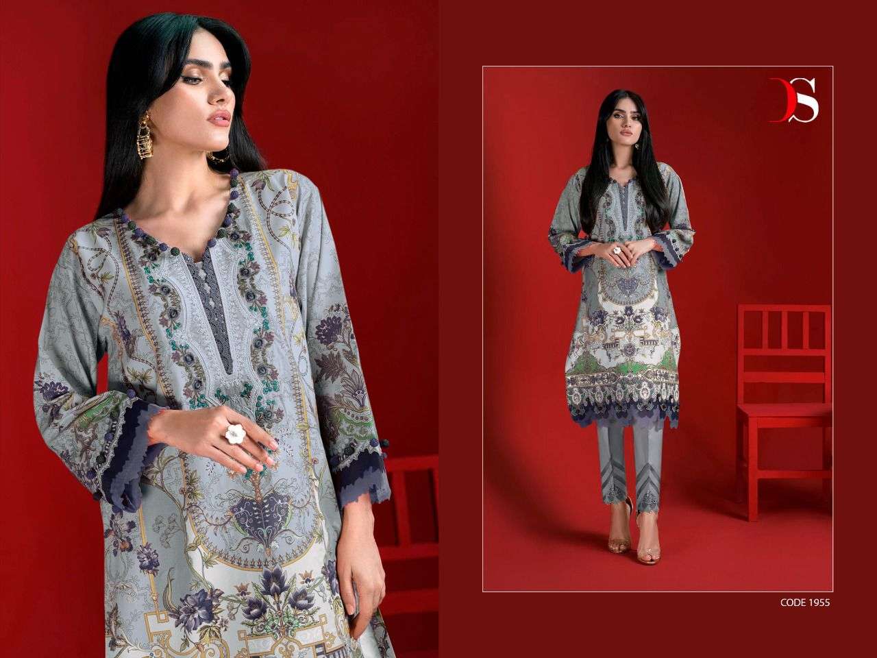 deepsy suits firdous solitaire vol 2 cotton dupatta unstitched pakistani salwar suits in india 