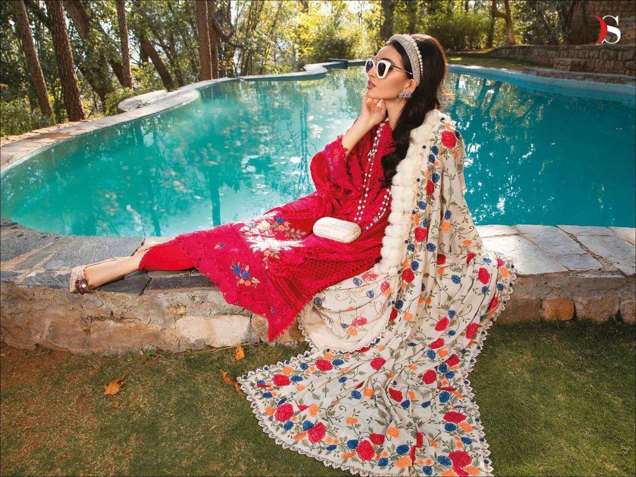 deepsy suits mariab lawn 22-4 1939-1945 series pure cotton embroidered salwar kameez surat