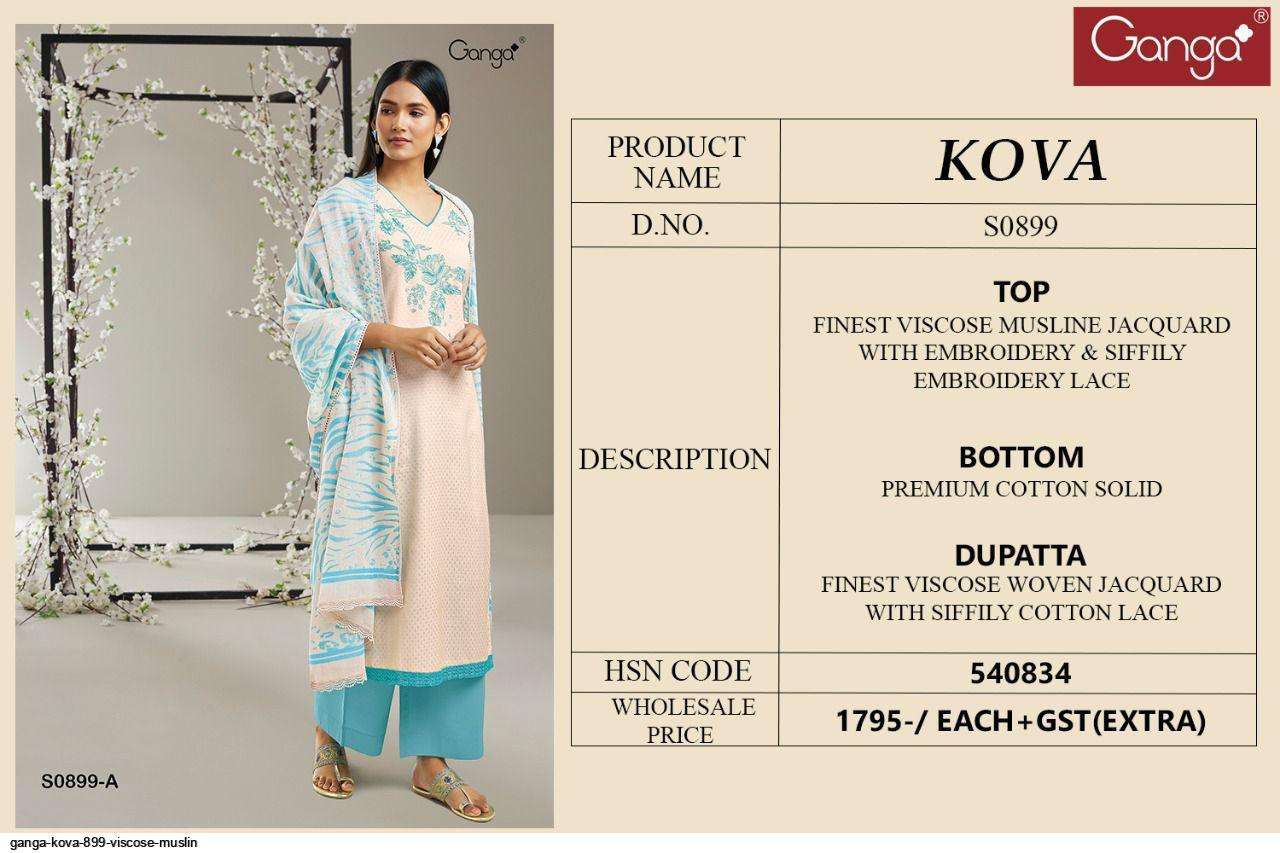 ganga kova 899 exclusive designer salwar kameez wholesale price surat 