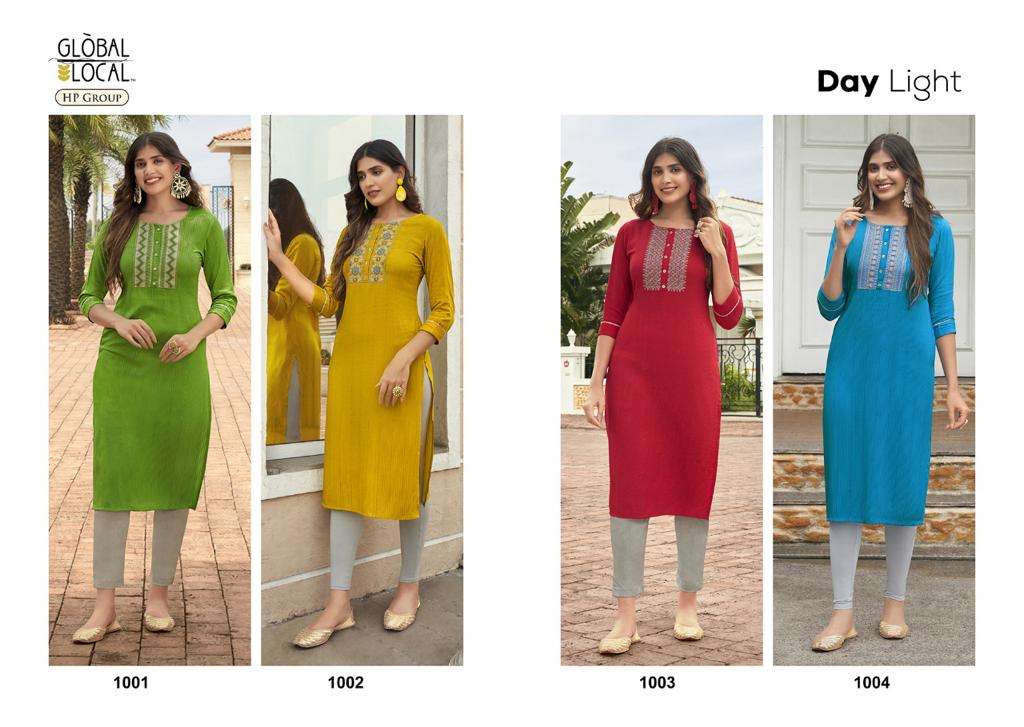 global local daylight 1001-1004 series daily uses designer kurti catalogue surat