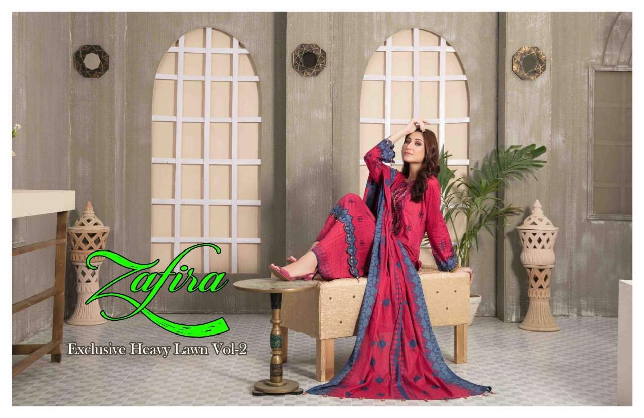 hala zafira vol-2 201-206 series unstitched designer salwar kameez collection online price 