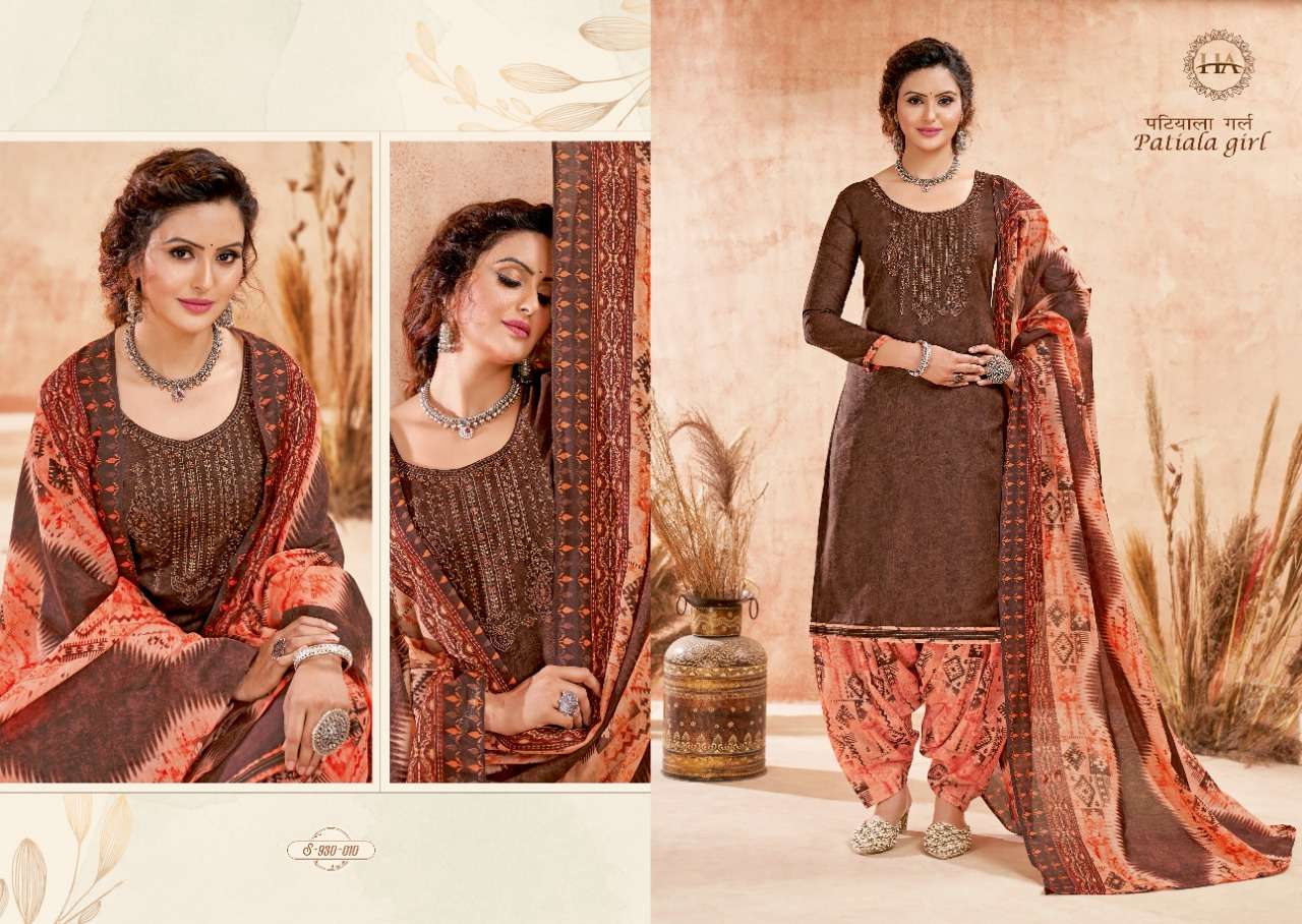 harshit fashion patiyala girl pure soft cotton unstich salwar kameez wholesale price surat