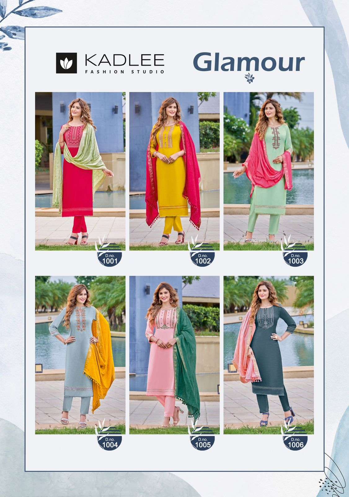 kadlee glamour 1001-1006 series stylish designer kurti catalogue wholesale price surat 