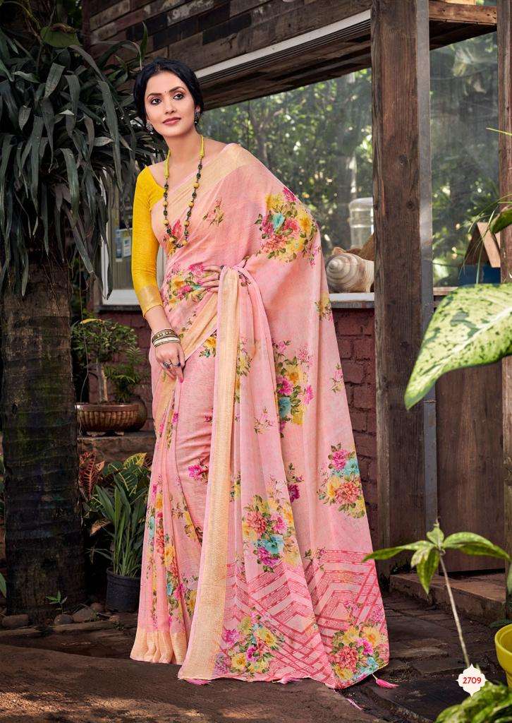 kashvi creation saheli 2701-2710 series fancy look designer saree catalogue wholesale price surat 