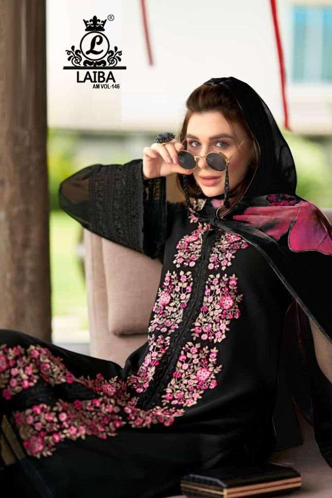 laiba am vol 146 stylish designer pakistani salwar suits manufacturer surat 