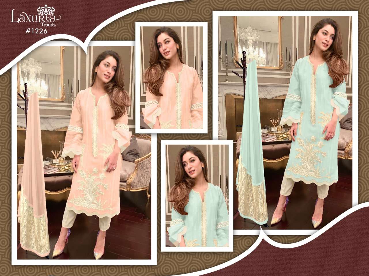 laxuria trendz 1226 series readymade designer pakistani salwar kameez 